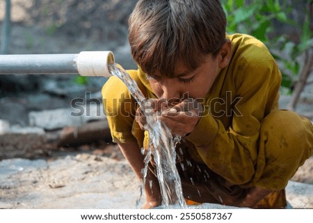 Similar – Image, Stock Photo quench thirst Environment