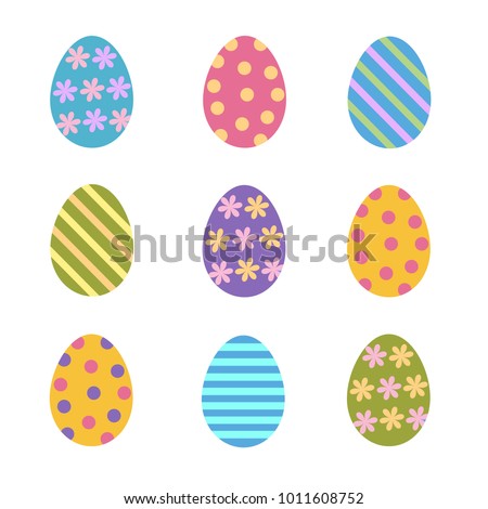 Similar – Image, Stock Photo painted Easter Eggs various colors on black background