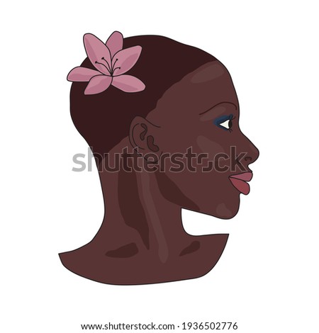 Similar – Image, Stock Photo Lilly portrait Profile