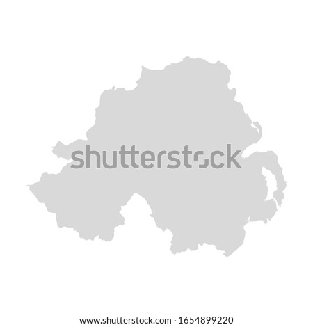 Northern Ireland vector map. UK united great britain ireland map country.