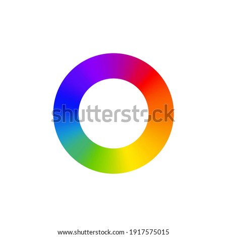 RGB color wheel spectrum selector picker. RGB palette logo. Color rainbow diagram circle