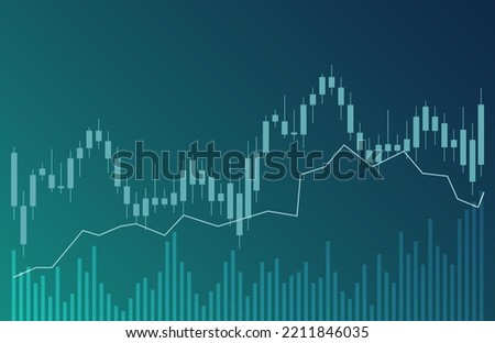 Chart candle stock graph forex market. Trade candle chart stock finance price exchange background crypto currency