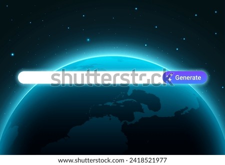 Ai generate prompt concept bar background. Ai generate futuristic abstract cyber technology bar star digital concept