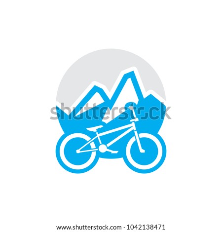 Bike Mountain Logo Icon Design
