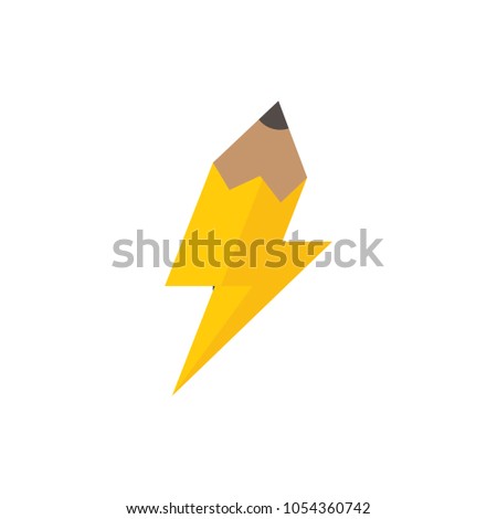 Power Pencil Logo Icon Design