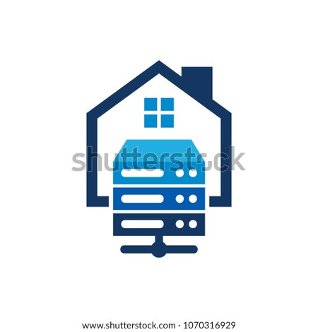 Server House Logo Icon Design