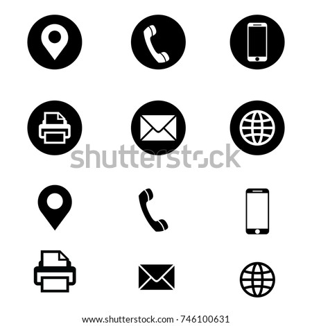 Vector business card icon