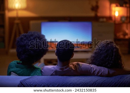 Image, Stock Photo Black friends sitting back to back in city