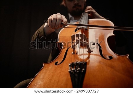 Similar – Image, Stock Photo Close up cello Cello