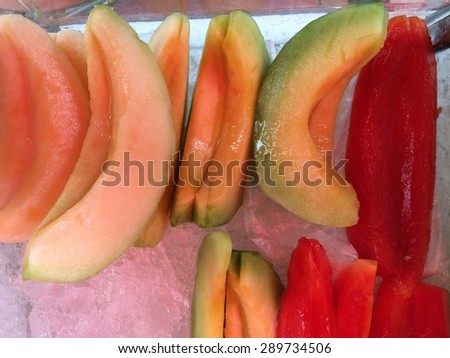 fruit on ice box for sale