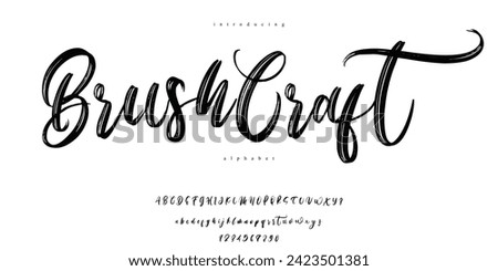 Brush Script Handwritten Alphabet Font

