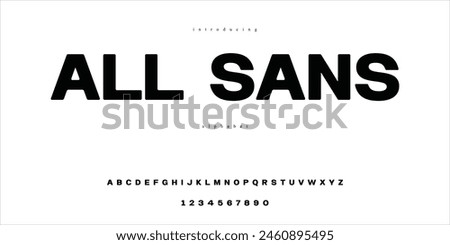 All Capslock Alphabet Sans Serif Font

