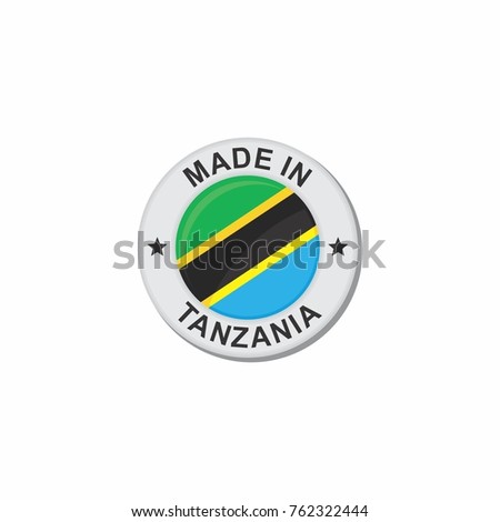 Circle National flag (Made in) - Tanzania