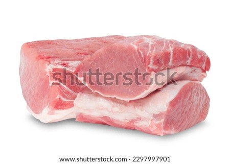 Similar – Image, Stock Photo raw pork tenderloin on a wooden cutting board