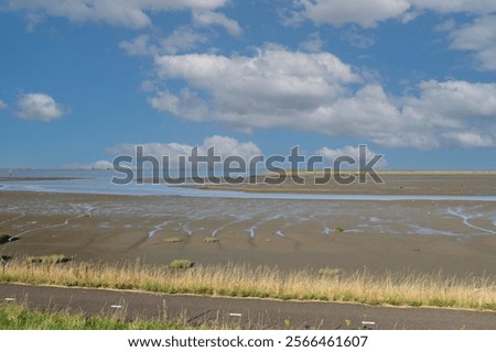 Similar – Image, Stock Photo Low tide. Mudflat. Cloud.