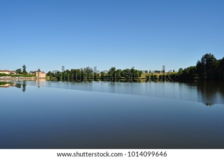 Lake of La Clayette Foto stock © 