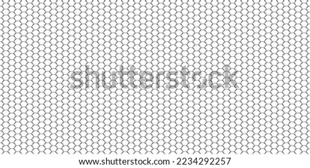 Illustration of large expanded metal mesh. Steel wire mesh in vector.