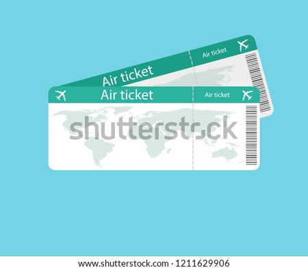 Air ticket icon. Vector illustration.