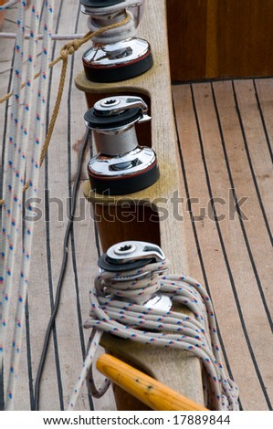 deck of an old sailing ship