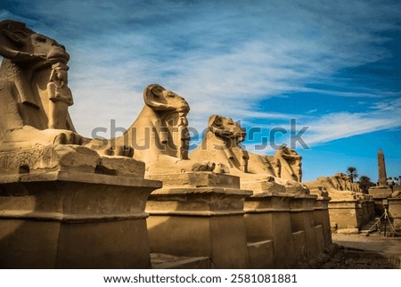 Similar – Image, Stock Photo Monument alley in desert terrain