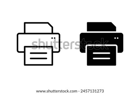 Printer Icon Vector for web