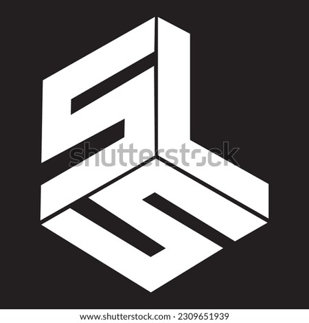 Cube Style Vector Logo for SLS or SSL