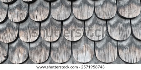 Similar – Image, Stock Photo Wooden shingles on old farmhouse