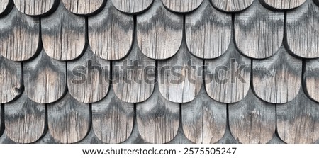 Similar – Image, Stock Photo Wooden shingles on old farmhouse