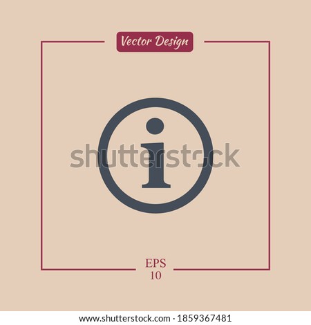 information icon. Vector illustration EPS 10.