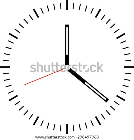 Clock Face Vector - 298497968 : Shutterstock