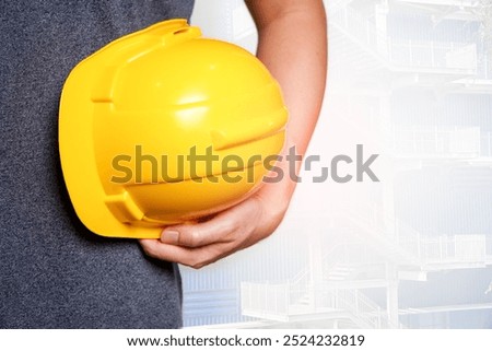 Similar – Image, Stock Photo Person holding a yellow banana fruit in hand