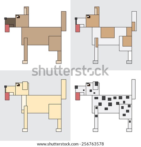 symbol icon rectangle animal dog pet