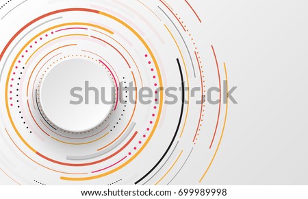 Abstract background with circles. Vector design element.