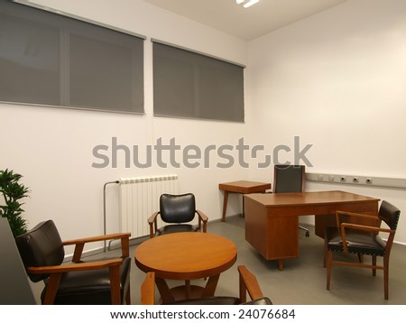 office interior, in retro style