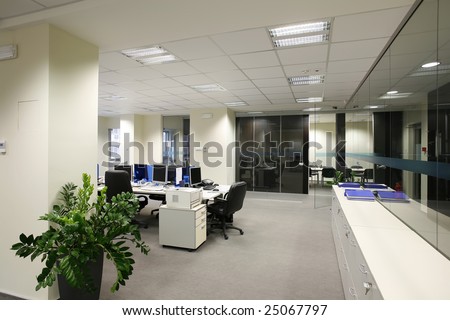 interior of a workplace