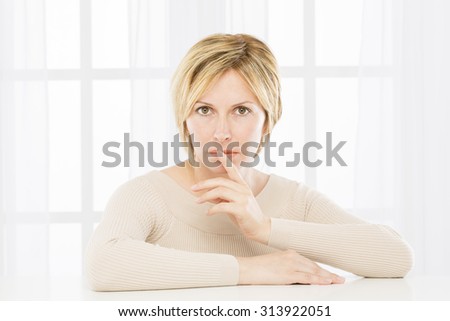 Forty years woman with secret