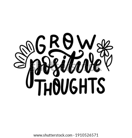 Image, Stock Photo Let thoughts grow | Plant grows from head silhouette