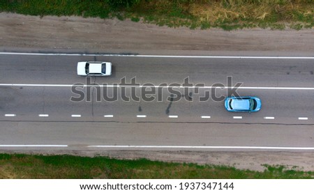 Similar – Image, Stock Photo Aerial view two