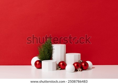 Similar – Image, Stock Photo the red three at the storage shed