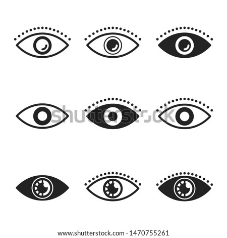 Eye Icon Vector art Illustration