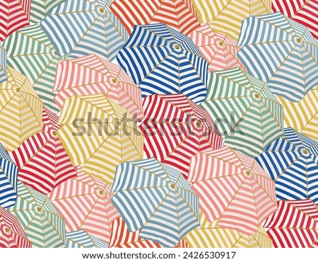 Similar – Image, Stock Photo Sunshades on the beach