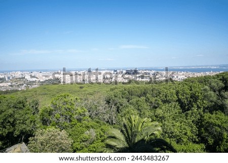 Similar – Image, Stock Photo Sky over Lisbon | Rope team