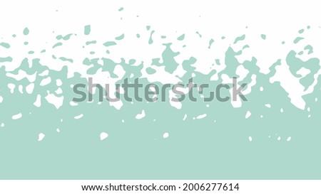 The transition from blue to yellow with uneven border line, interpenetration of colors. Vector illustration