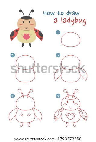 Easy Ladybug Drawing | Free download on ClipArtMag