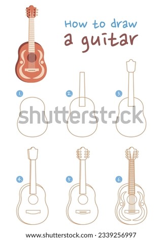 Guitar Outline Printable | Free download on ClipArtMag