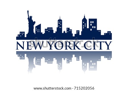 New York Skyline Silhouette City logo