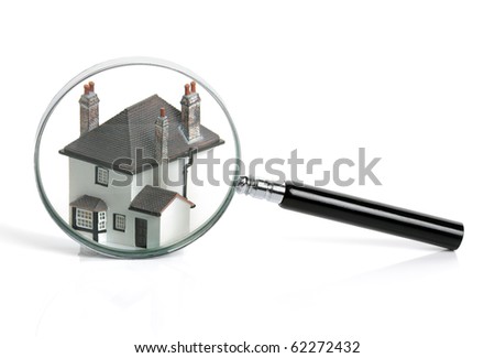 Concept for home inspection or searching for a house