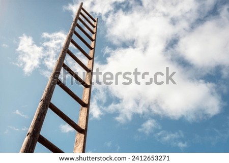 Similar – Image, Stock Photo Sky ladder