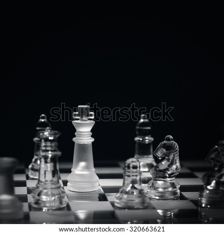 Chess game with checkmate concept for winning, business strategy, competition and success