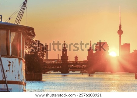 Similar – Image, Stock Photo Berlin Alexanderplatz, germany, Kreuzberg Oberbaumbridge